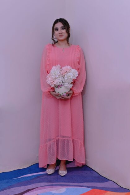 Rose Blush Chiffon Elegance Maxi 1