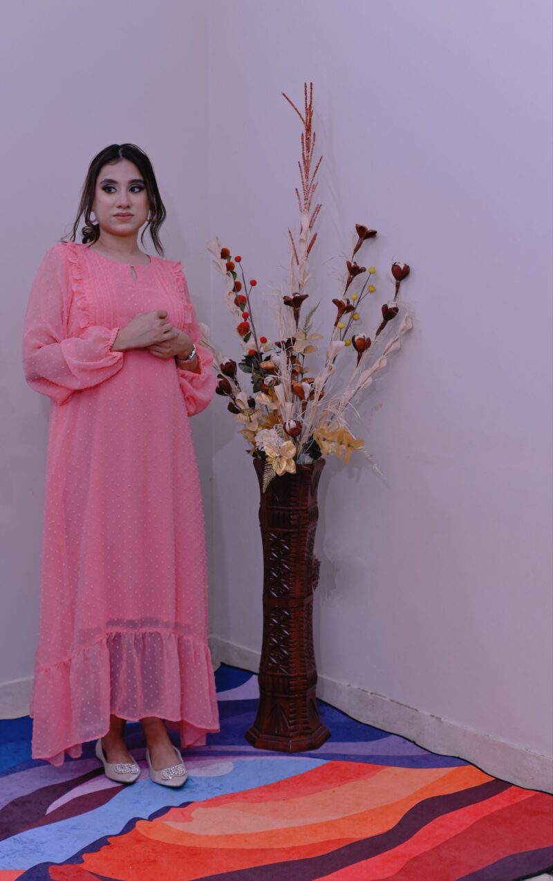 Rose Blush Chiffon Elegance Maxi 2