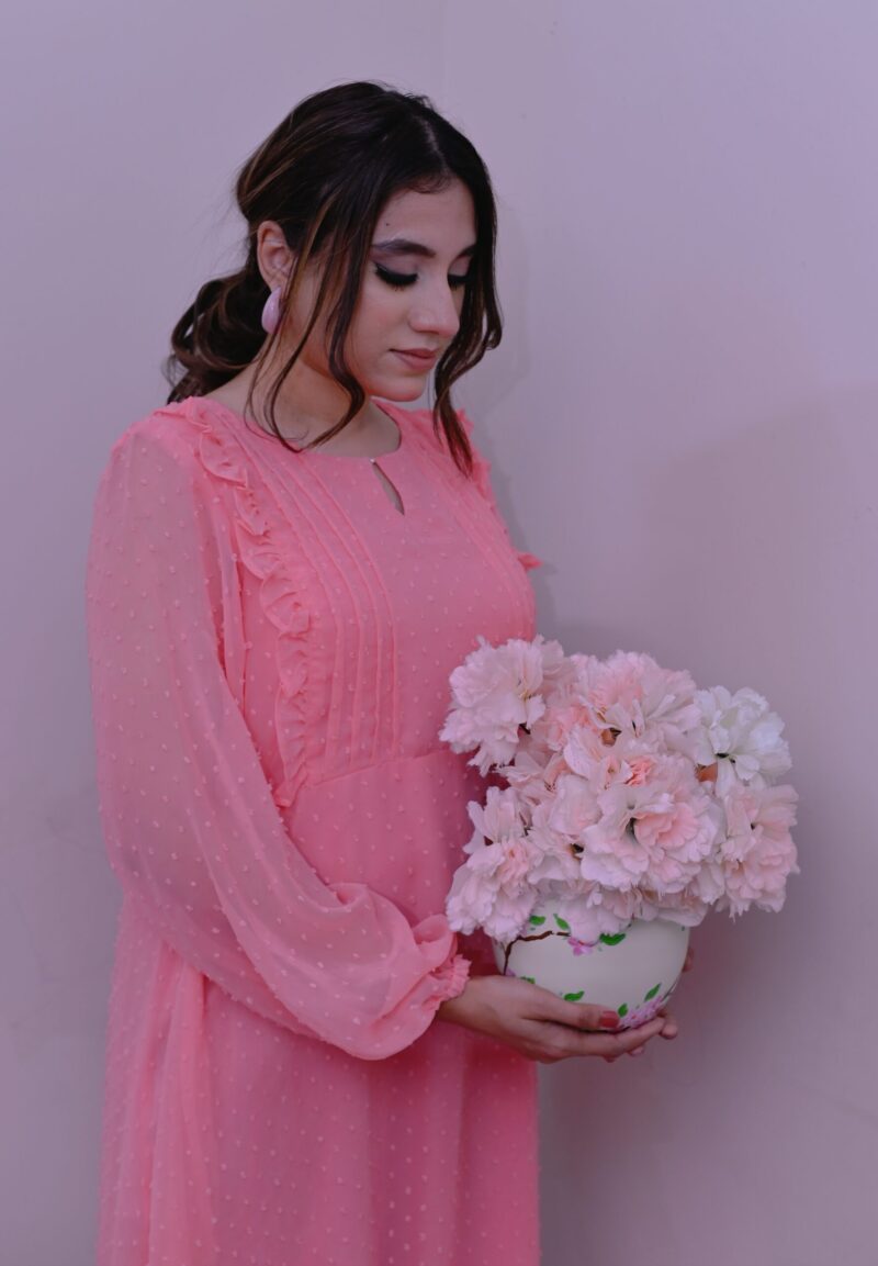 Rose Blush Chiffon Elegance Maxi 3